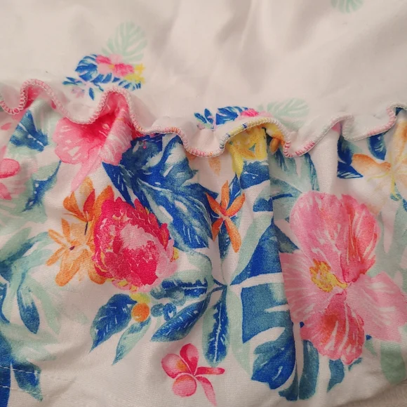 Tommy Bahama Toddler Girls Smocking Floral Ruffle Lined Sundress Size 3T - Picture 8 of 10